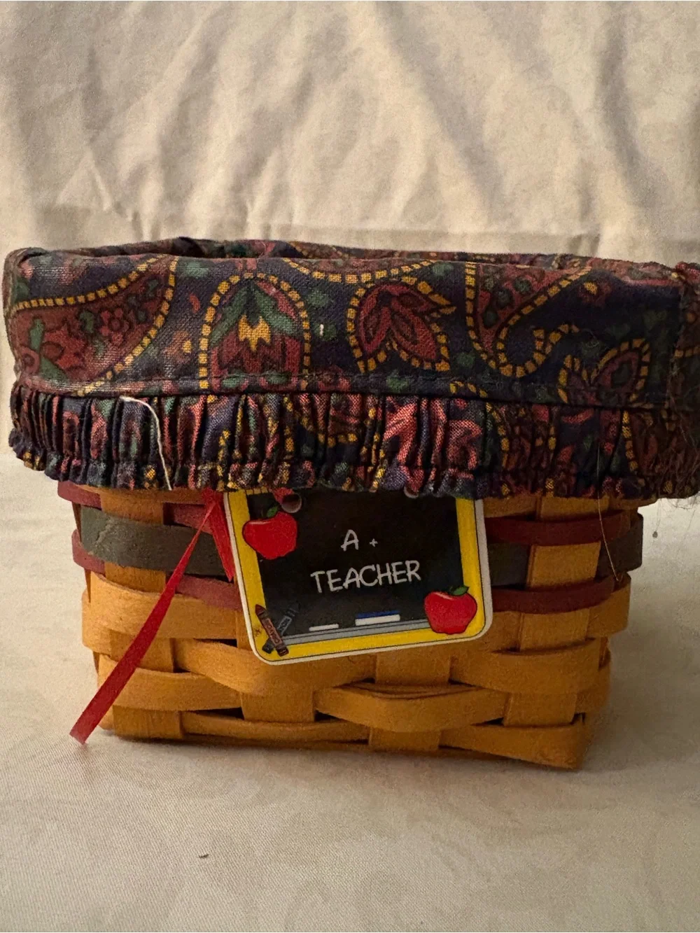 Longaberger 1998 Father's Day Finder's Keepers Basket + Liners